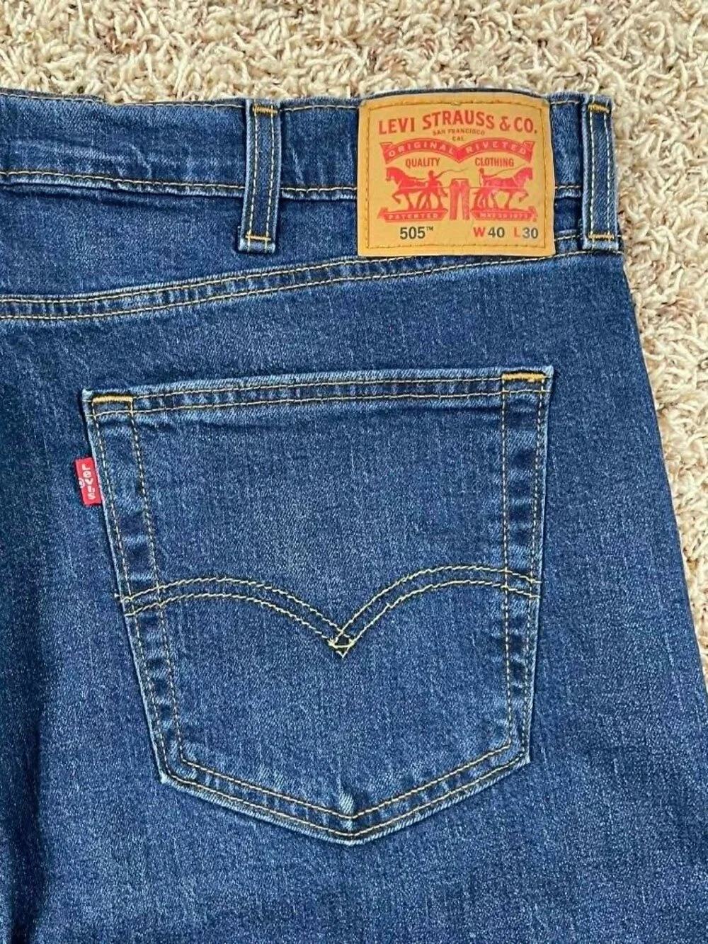 Levi’s Men’s 505 Jeans Dark Blue, Size 40x30 (New)